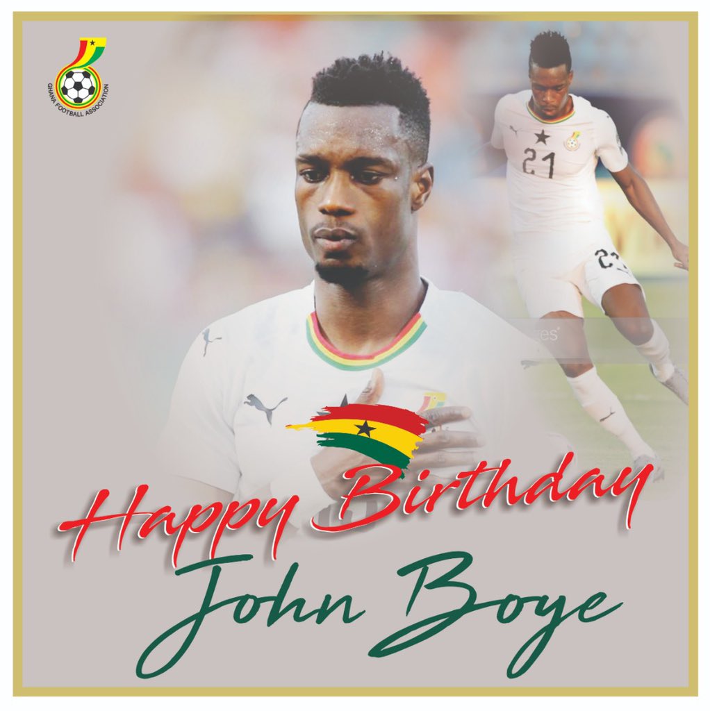 Happy Birthday wishes to Ghana &amp; <a href="/fcmetz_en/">FC Metz ☨ 🇬🇧🇺🇸</a> defender John Boye.

Live Healthy and Live Happy and Live Long🎂🎂🙏🏾