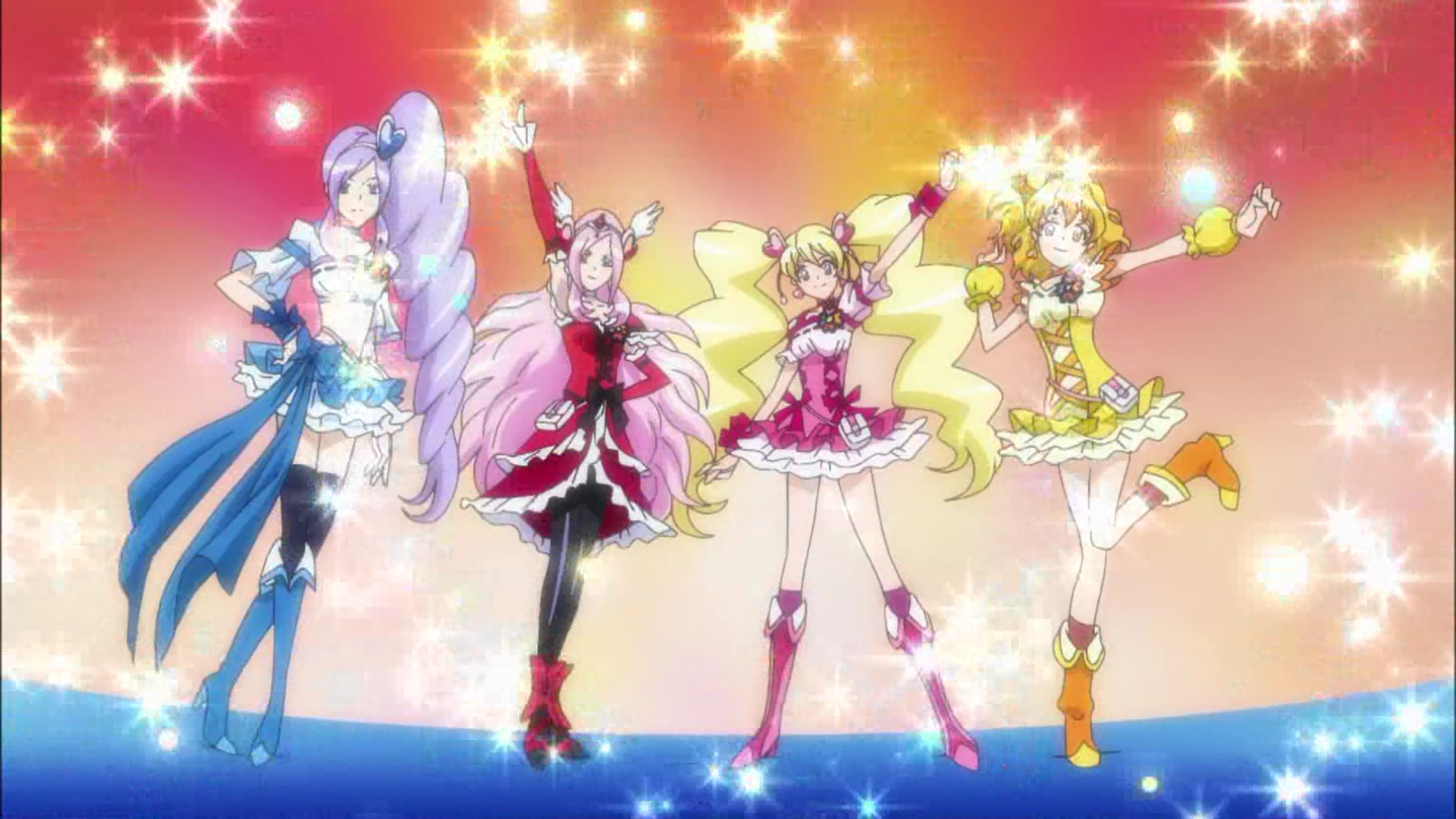 Candyrainbow No Twitter ４人変身からの決めポーズ プリキュア Precure フレプリ