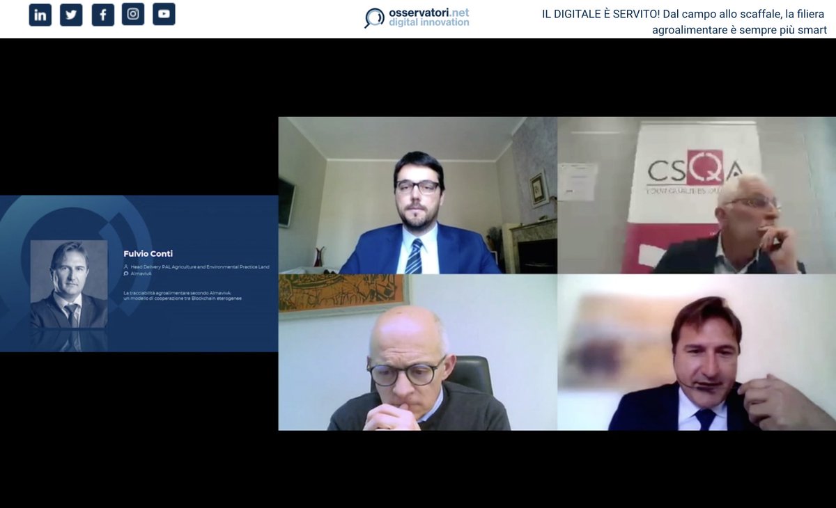 ImageLine1504's tweet photo. #osaf20 AlmaViva presenta i vantaggi della #blockchain in ambito #export agroalimentare e come soluzione di contrasto alle frodi alimentari
#OssSmartAgriFood @Osserv_Digital @AranciaRossa_IG @ElenaEAlbertini https://t.co/3ZaoD4PLMW