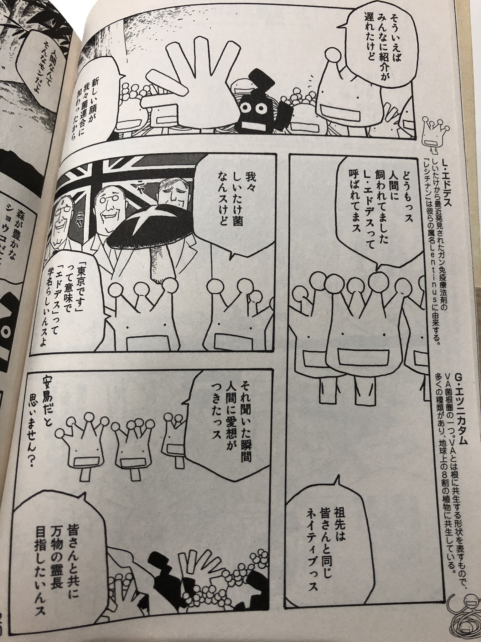 無駄にキノコに詳しいヤムチャ 学名の最後にsをつけ忘れていたぜ 正しくはlentinula Edodesだ それとこの説には菌本人もお怒りのようで もやしもんではl エドデス シイタケ菌 が人間に苦言を呈しているぞ ちなみに一番有力な説は 食用となる