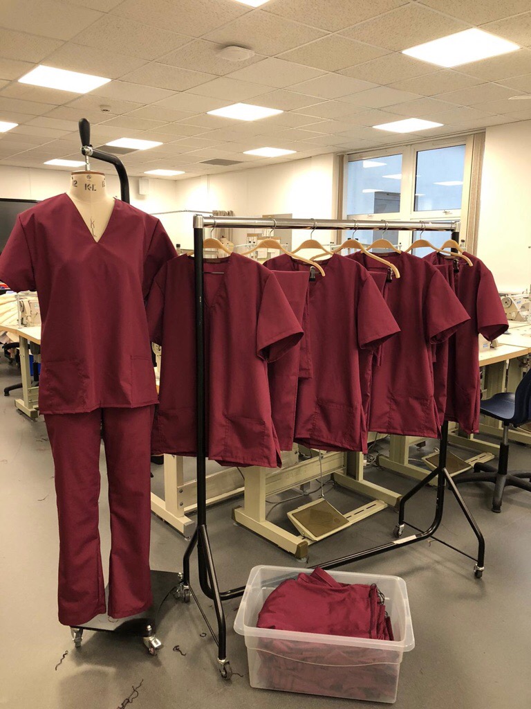 uniofglos's tweet image. Fantastic Fashion Design graduates, Emilie and Kate, returned to Park campus this week to work alongside teaching staff from the course who have been sewing new scrubs for local NHS workers! 

Hear more from them on @BBCGlos at 2:10 this afternoon! #WeAreTogether
