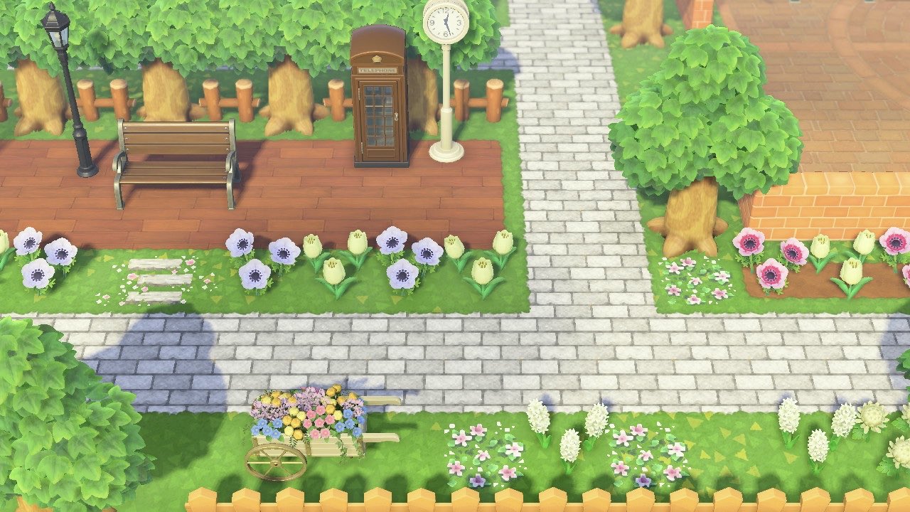 りえこ コスモス島 リル 昨日公開したレンガ道の色違いを作りました 個人的に自分の島で使おうと思っているくすみブラウン グレー ホワイト 昨日twitterに載せたブラウンの4色です