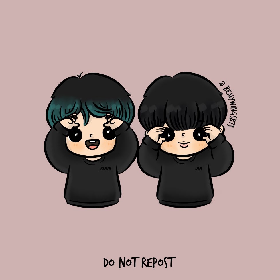 BeMyWingsBTS's tweet photo. 🐰Hyung, i can see better after i move my fringe.
🐹 Use hand binocular to see better, Jungkook ah.
@BTS_twt #방탄소년단 #BTS #진 #김석진 #정국 #jin #KimSeokJin #jungkook #jk #BTSRUN101 #jinkook #btsfanart #fanartbts #btsartmy https://t.co/kcOGpvck7D