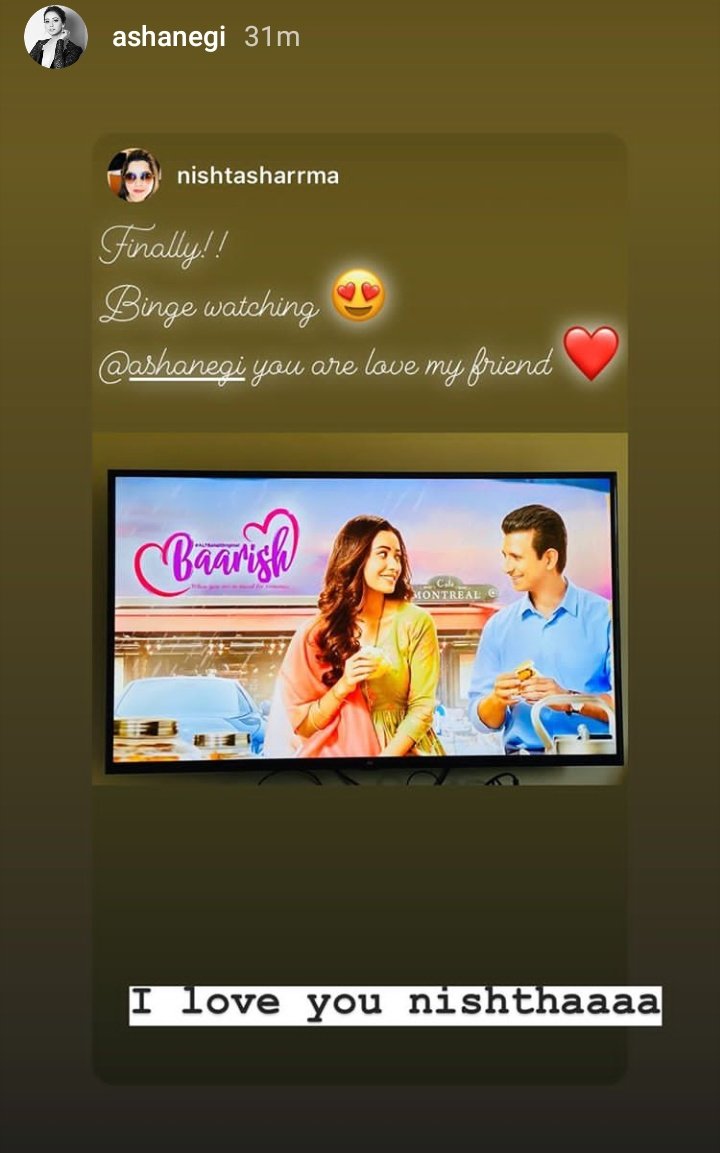 AshVikLand's tweet photo. #AshaNegi Instagram Story Update ❤️

#Baarish #Gauravi 🌸 https://t.co/eYaNRTg2PP