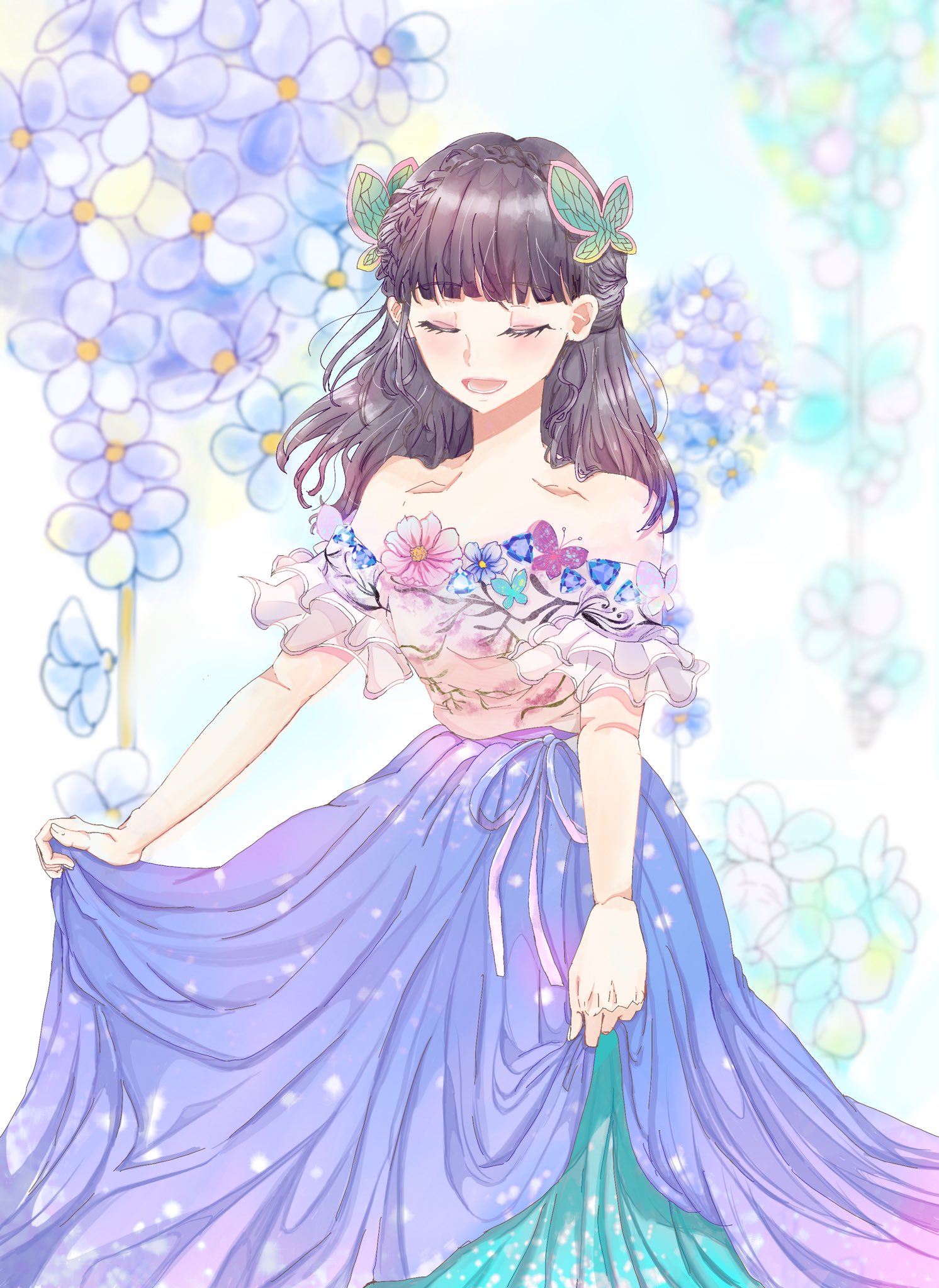 تويتر 花菜 على تويتر カナヲさんドレスアップ 現パロ イラスト 絵描き 鬼滅の刃 イラスト好きな人と繋がりたい 絵描きさんと繋がりたい 創作クラスタさんと繋がりたい 栗花落カナヲ T Co Igek0gr2j6