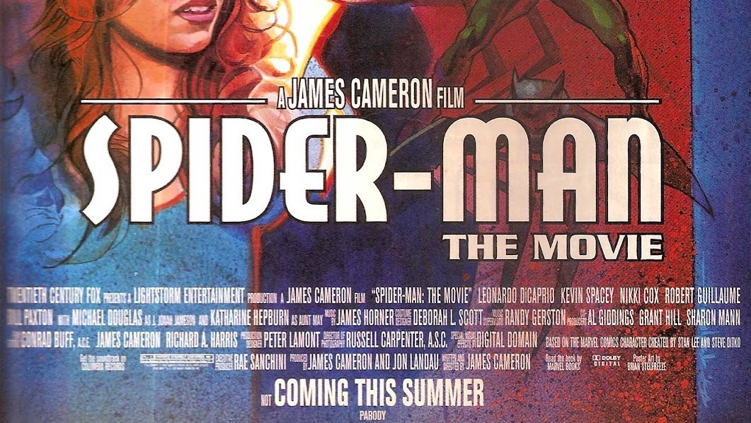 SPIDERMAN de James Cameron con Leo Di Caprio como Peter Paker. Antes del estreno de MENTIRAS ARRIESGADAS saltaba un notición: “Variety” anunciaba que James Cameron ya había entregado un guion definitivo de SPIDERMAN con la aprobación del propio Stan Lee.