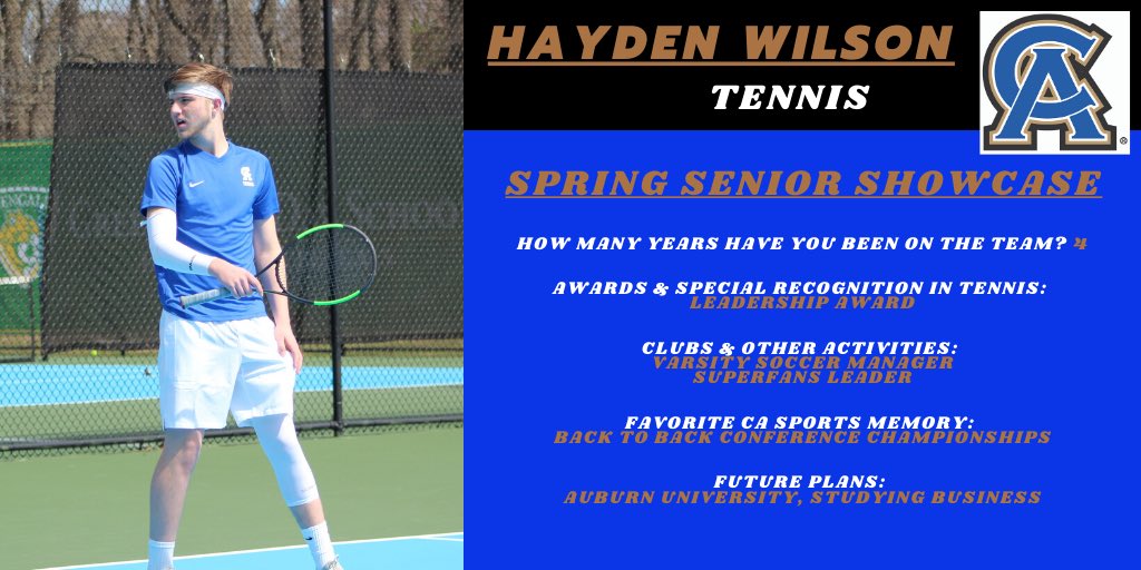 CaldwellEagles's tweet photo. Today’s Caldwell Spring Senior Showcase athlete is @hwilson915 - varsity tennis. #family #2020seniors #caldwellstrong #CAeagles https://t.co/dPHezl5tcS