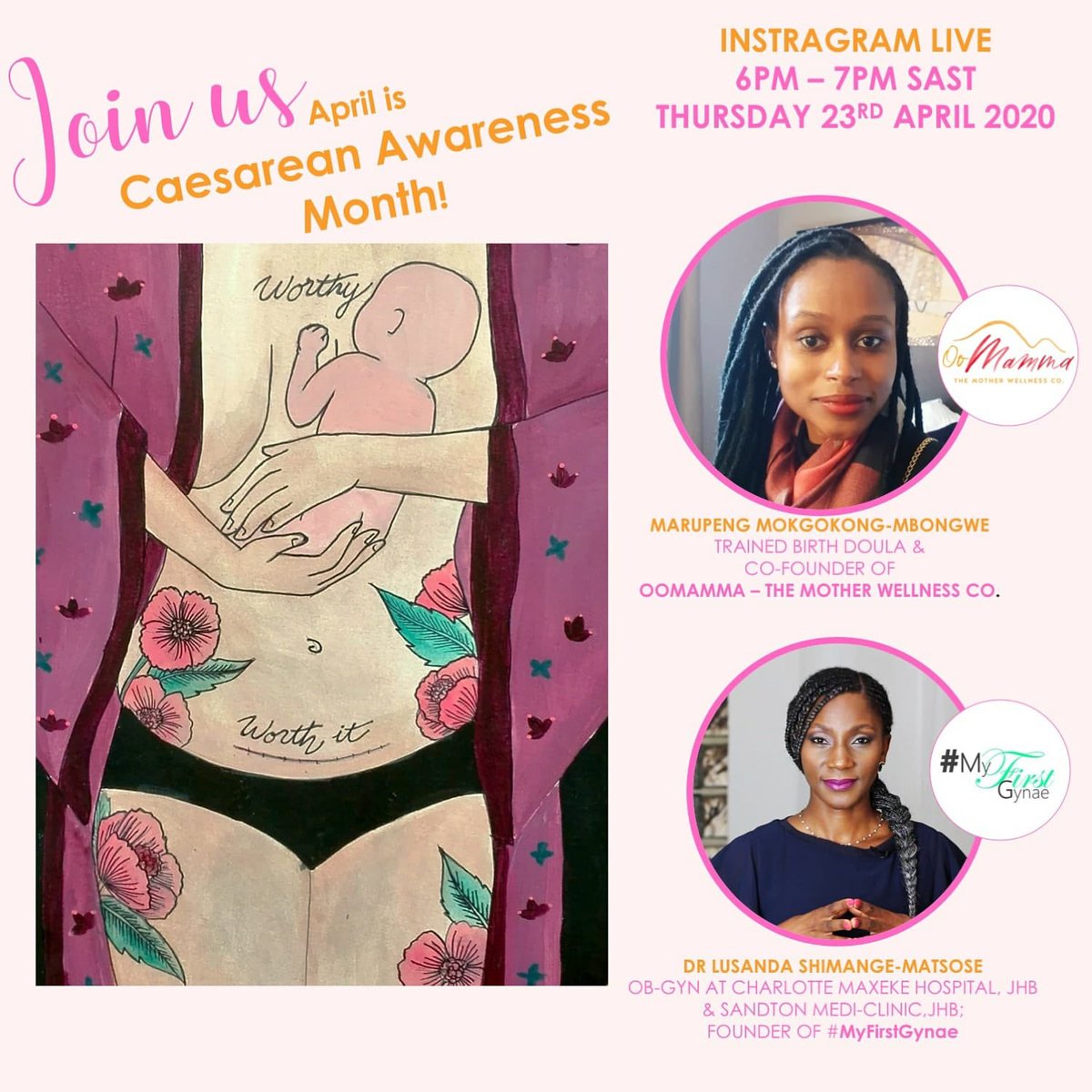 myfirstgynae's tweet photo. Caesarian awareness Month. Tune in and hear all things Caesarian section.
To cut or not to cut.
#motherhood #myfirstgynae #childbirth #pregnancy #obgyn #mammahood #birthwithoutfear #empoweredbirth #femalegynaecologist #iamasurgeon #iamavaginologist #revolutionarygynaecology https://t.co/twmEZ0CZ4l