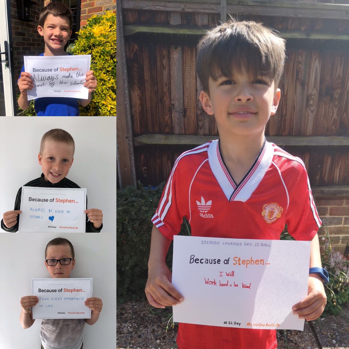 JEsoccerschool's tweet photo. @sal2nd @S_LawrenceTrust #NiceToBeNice #BecauseOfStephen #SLday2020 https://t.co/v6c2zepSXa