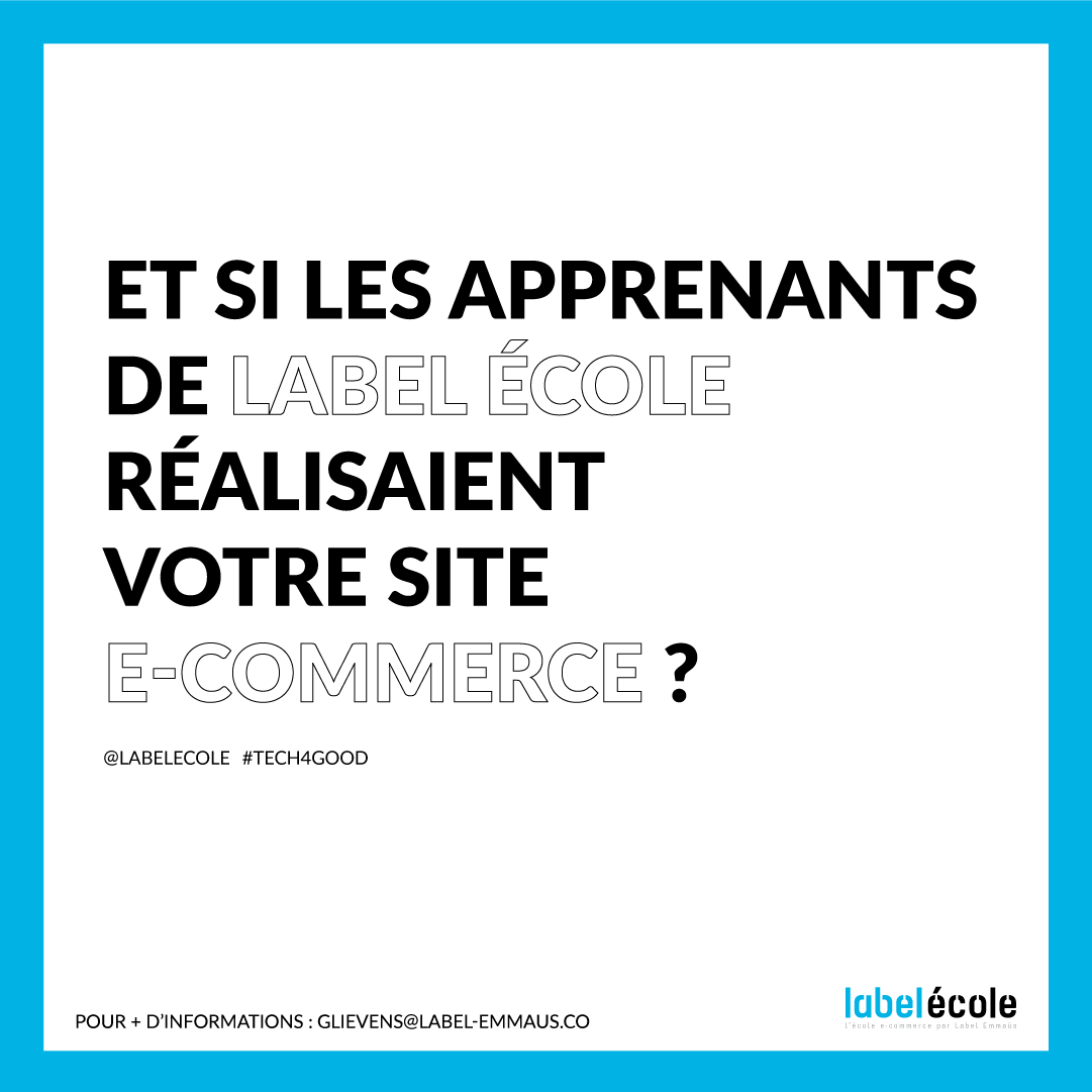 GregoireLievens's tweet photo. Dans le cadre de la prochaine formation de Chef de Projet #ecommerce par Label Ecole, nous souhaitons accompagner des porteurs. de projet à impact dans le lancement de leur activité de vente en ligne. 
Si vous êtes intéressé.e par cette opportunité, n’hésitez pas à me contacter ! https://t.co/pNEsfnIlDk