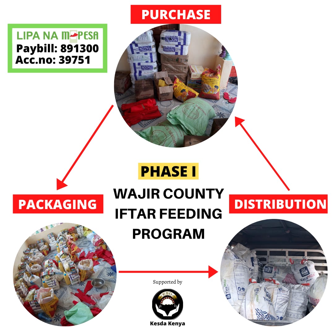 kesda_kenya's tweet photo. We are halfway there. In phase II of the Wajir County Iftar Program,25 families still need us to help them have a less stressful Ramadhan. Be part of this magical transformation by donating as little as Ksh. 10 to Lipa na Mpesa,

Paybill: 891300
https://t.co/uAGeryeXRd: 39751 https://t.co/MQ8cgWYJdn