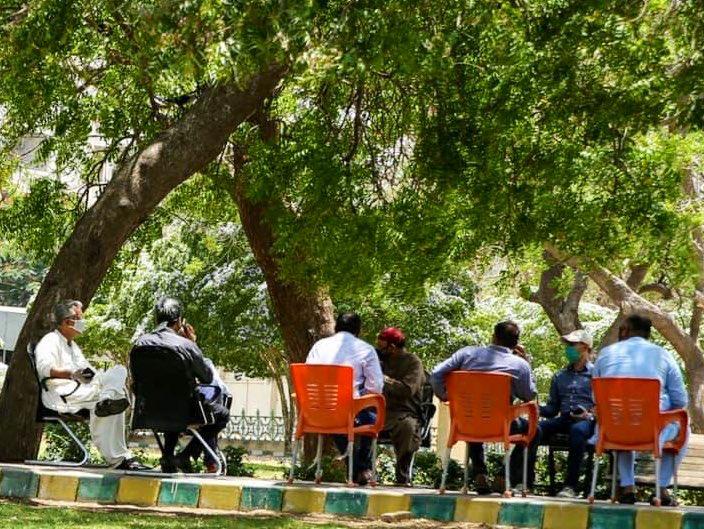 mushi250's tweet photo. Deputy Convener MQM Pakistan & Mayor Karachi Wasim Akhter Bhai Chaired a #meeting with a delegation of All KMC Employee’s Action Committee and #KMC Unit, #LabourDivision, regarding issues related to the #KMCEmployees. https://t.co/fT7XcCs6K2
