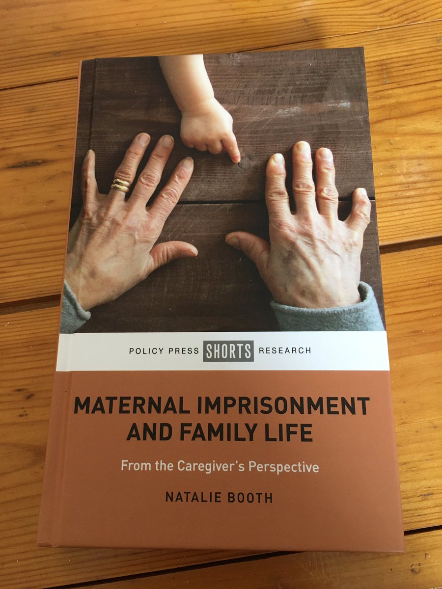 I’m pleased to announce that pre-order of this book ‘Maternal Imprisonment and Family Life: from the caregivers perspective’ is now available, and with discount policy.bristoluniversitypress.co.uk/maternal-impri…