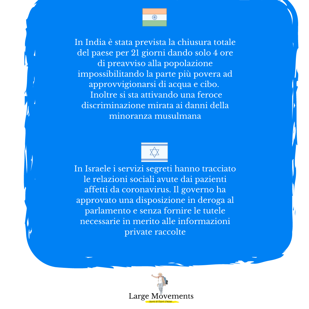 largemovements's tweet photo. L’emergenza #Coronavirus colpisce in ogni modo la nostra vita quotidiana ma in giro nel resto del mondo sta colpendo più violentemente e senza risparmiare i diritti umani
Ne parliamo con Martina Bossi nel suo ultimo articolo!
https://t.co/H7fbR2xmqj https://t.co/r7C1SpCFXb