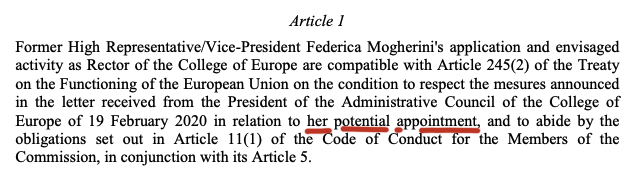 The important part is this - the Commission has OKed it, but this is not a done deal on the College side (my highlighting)We do not have anything from the College itself about where the process currently stands on their side.