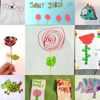 EscolaArciris's tweet photo. Els nens i nenes de l'escola @EscolaArciris  amb els seus dibuixos i manualitats, us desitgen una molt bona diada de Sant Jordi. https://t.co/QOhUw3qpnT