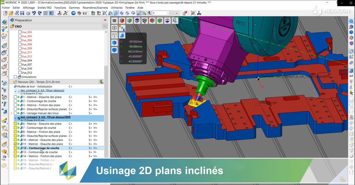 [#InfoTechnique de la semaine] VIDEO
2D automatique ou semi-automatique
🔗 hxgn.biz/3eIrQwa

Découvrez comment créer automatiquement ou semi-automatiquement, les parcours 2D de WORKNC, selon la Topologie de la pièce et de la Matière

#MakeProductionSmarter #MakeitSmarter
