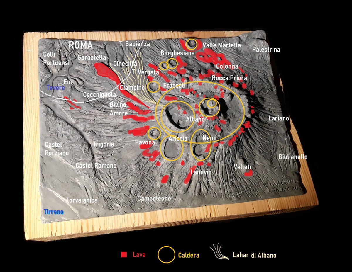 The #albano Volcano, #Rome and the #Tiber valley, 1=1,7km #Volcano @collialbani @parcoappia @ParcoCastelli @Photovolcanica @INGVambiente #mapart @EtnaLive @NatGeoItalia #volcanoeruption  @EVPLab_RomaTre @ESA_Italia @annamaria_84 @geolsoc @GeologyTime @Twitart @volcanodiscover