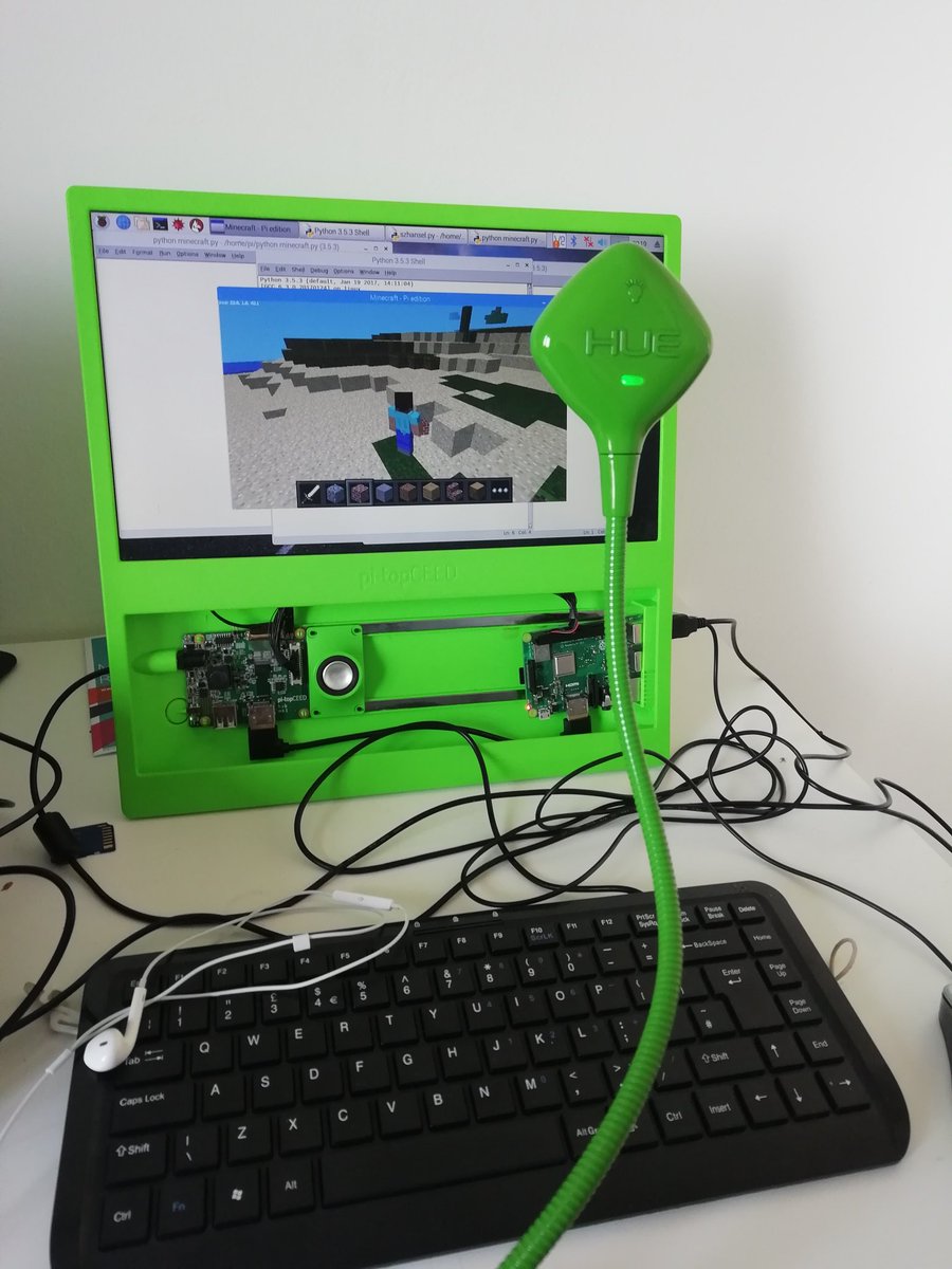 CraftyComputing's tweet image. Another great group of teachers at my remote #minecraftpi workshop at @CompAtSch CAS Port of Blyth Community Meeting today using python on the #raspberrypi.