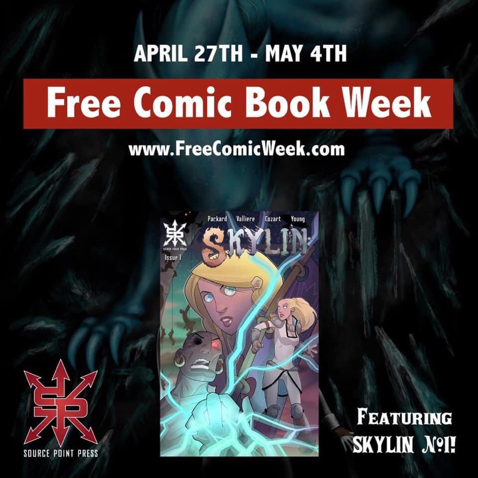 kyleP_Art's tweet photo. The Skylin issue 4 cover art and previews order code will be dropping before the end of the month! Also, free comic book day is coming up, so if you order issue 1 from https://t.co/jgC5uszJms now, you’ll get a physical copy for free 🤩 Thanks so much guys! #charoncomics #fantasy https://t.co/Ijkz4bDOFX