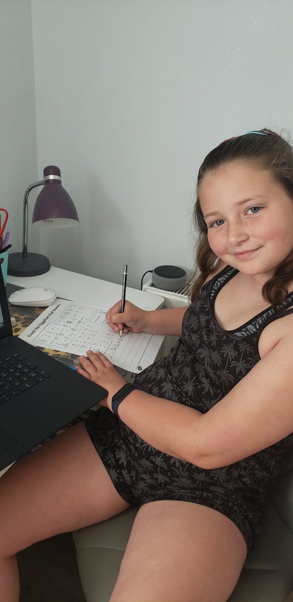 dzanka86's tweet photo. After PE with Joe 
Maja and Nina really enjoyed another home learning activities from the school website 
Thank you @FoxHill_Primary teachers and all staff for keeping us busy.
Have a good day and stay  positive 🌈🌈🌈 https://t.co/PYPjqXR9pr