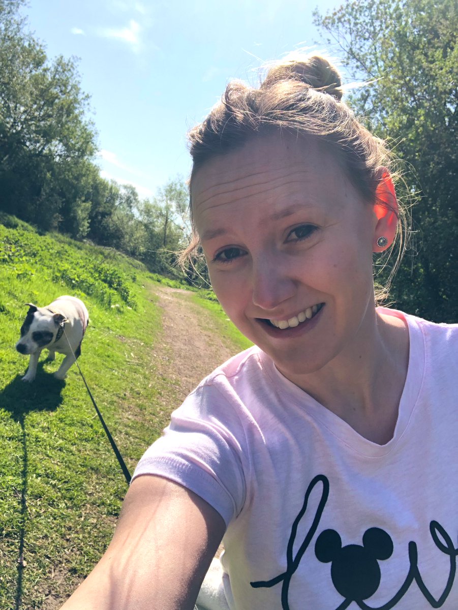 aprilpickers's tweet photo. My #NHSSweatySelfie walking Sadie in this lovely weather ☀️ For every #NHSSweatySelfie, @Gymshark are donating £5 to @Bham_Childrens &amp; @BWH_NHS 💕 https://t.co/vtACQrNQoZ