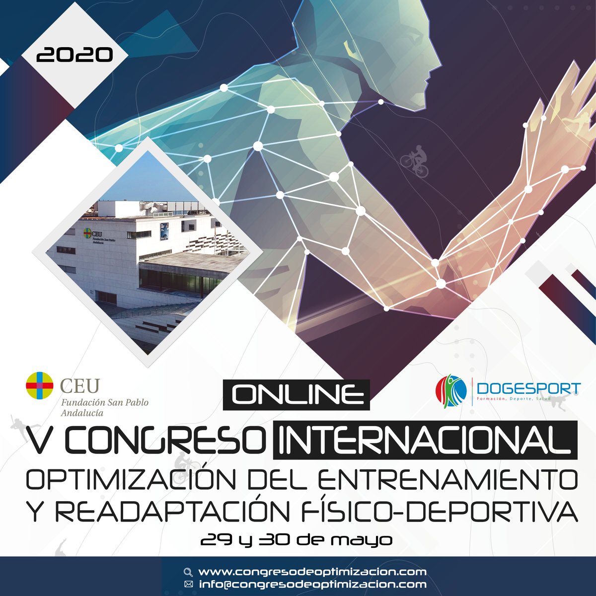 ¡Pasamos a formato ONLINE!

Analizando las circunstancias el comité organizador y las entidades organizadoras, <a href="/Dogesport/">Dogesport</a> y <a href="/CEUAndalucia/">CEU Andalucía</a> han decidido no dejar de celebrar el V #COER y pasarlo a formato online para satisfacción de todos.

¡Toda la info en congresodeoptimizacion.com!