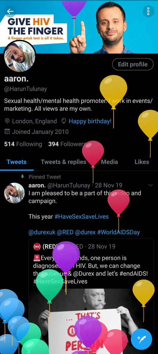 HarunTulunay's tweet photo. Well due to coronavirus, no one born in march or April getting old this year.
So I am still 32 but thanks for wishes 😁🎂
#birthday #birthdayboy #HappyBirthday #notgettingold https://t.co/rvtVCvYTHv