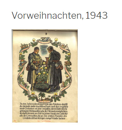 So etwas postet der AfDler und Polizeibeamte, der gestern in Pirna die rechte Kundgebung angemeldet hat.

Das Bild zeigt ein Kalenderblatt von 1943, das im 'Deutschen Weihnachtsmuseum' in Rothenburg ausgestellt wird. Zu sehen sind zwei Soldaten der Wehrmacht.
#ExtremeSicherheit