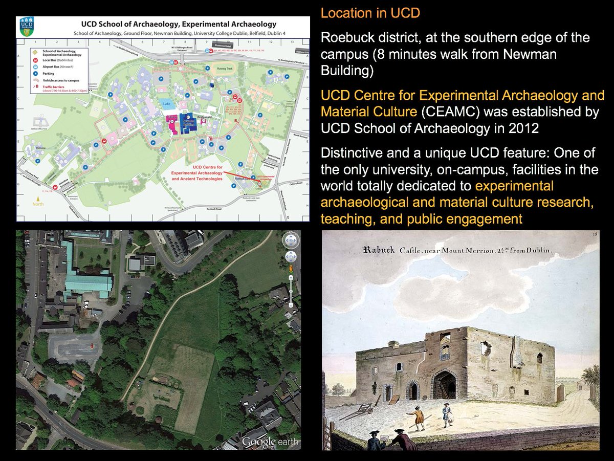3. UCD Centre for Experimental Archaeology & Material Culture (CEAMC) is located at Roebuck on southern edge of  @ucddublin  @UCDEstates campus, and is one of UCD School of Archaeology's research, teaching and public outreach facilities.  @ucdarchaeology  #UCDEarthWalks  #virtualwalks