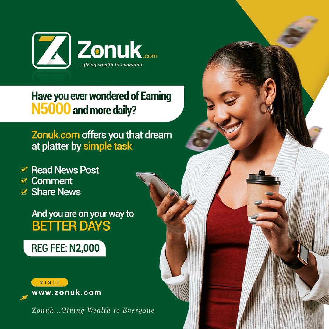 shank_comics's tweet photo. @zonukofficial helps you make money by just reading articles and sharing posts. Don’t miss out on this. Stay home, Stay rich!

Visit their website “https://t.co/BfgUnxyhSa” to register for a small fee. https://t.co/kMMBFmOHCU