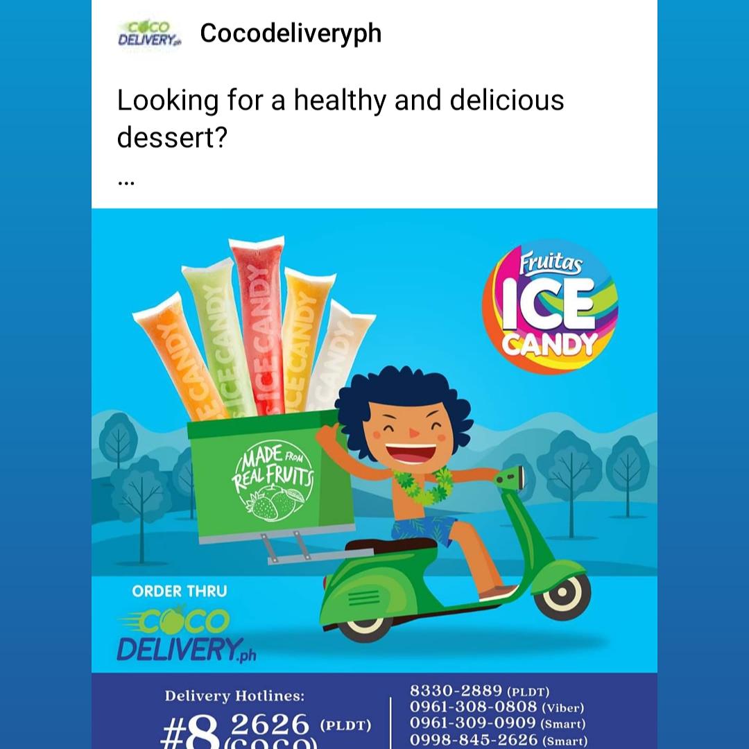 arado_glenn's tweet photo. #FRUIT
#FruitasHoldings
#FruitasIceCandy
#CocoDelivery
#82626 https://t.co/tKIATjDtqV