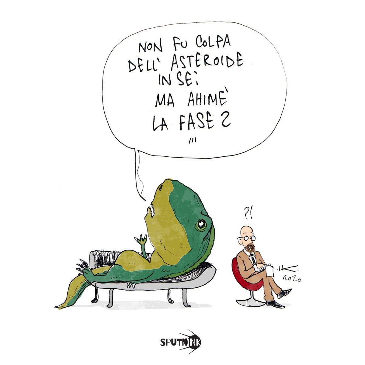 Sputnink_'s tweet photo. Trauma ed estinzione
@carmeloilmerlo per #sputnink
#covid19 #italia #dinosauri #tirannosaurusrex #psicologo #trauma #comics #draw #ilmerlo https://t.co/njZ0o8i44c