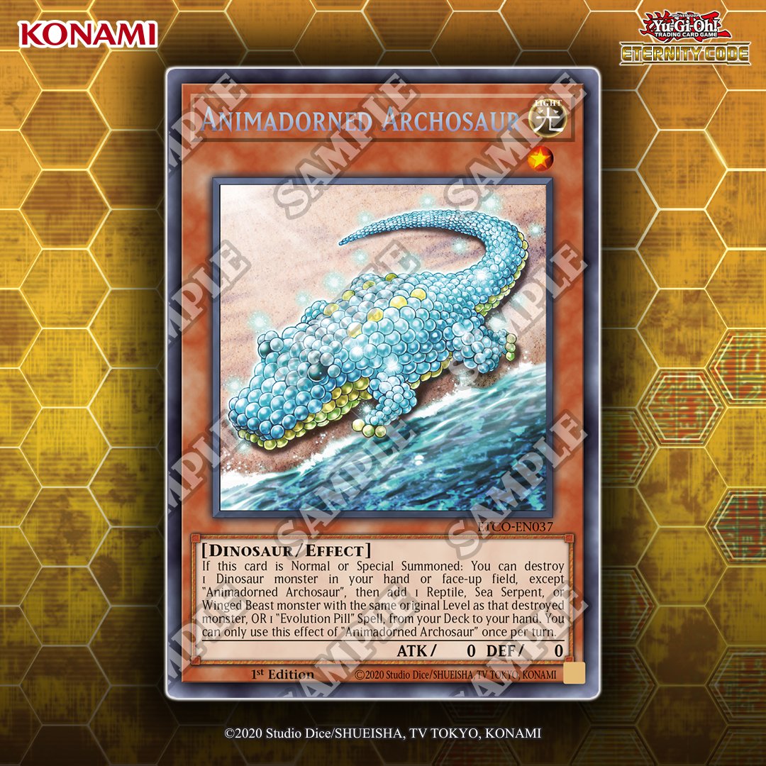 Today's #YuGiOhTCG Card of the Day is Animadorned Archosaur from Eternity  Code! #YGO #YuGiOh #YGOCOTD #YGOCardOfTheDay