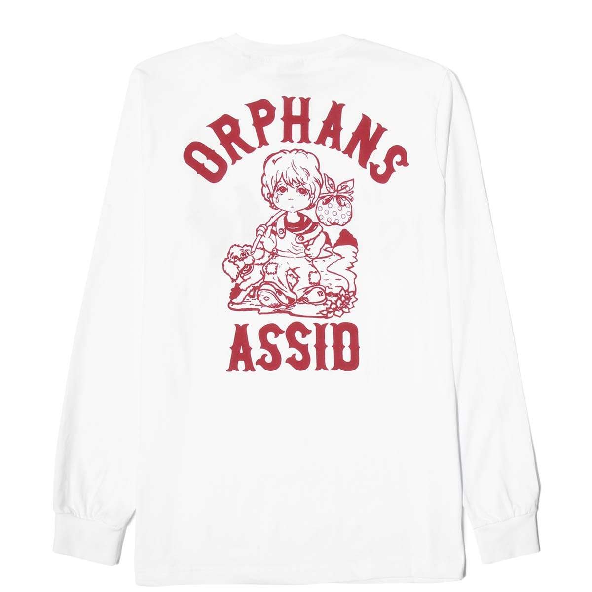 bodega's tweet photo. Assid ORPHANS LS TEE - Available now online - https://t.co/DWzGxITkXl - Free USA shipping on orders over $100 - Use code: BODEGAUSA #assid #bodega #bdgastore https://t.co/SW2dFCXP1G