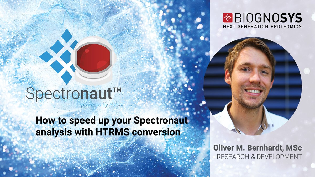 biognosys's tweet image. In this week's #softwaretutorial, #Spectronaut's lead developer @OliverMBernhar1 shows you how to speed up your #DIA analysis with #HTRMS conversion. Click on the link below, to view this and other tutorial videos on our YouTube channel: ow.ly/52XL50zkqIe #proteomics #lcms