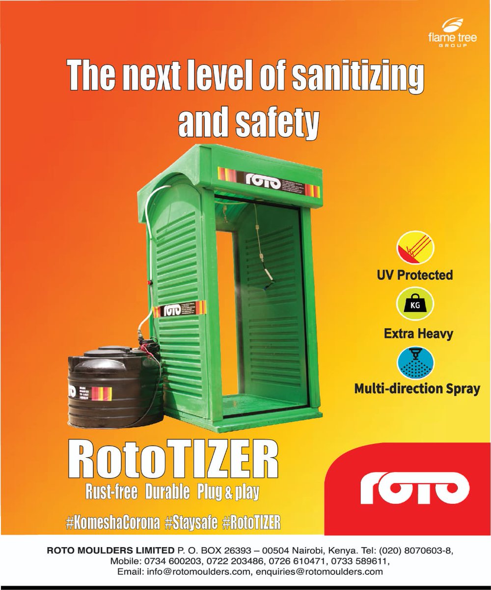 FlameTreeGroup's tweet photo. #ROTOTIZER from @RotoTanks full-body sanitizing tunnel #getroto #rototank #plugandplay #COVID19 #KomeshaCorona https://t.co/RskflolzJo