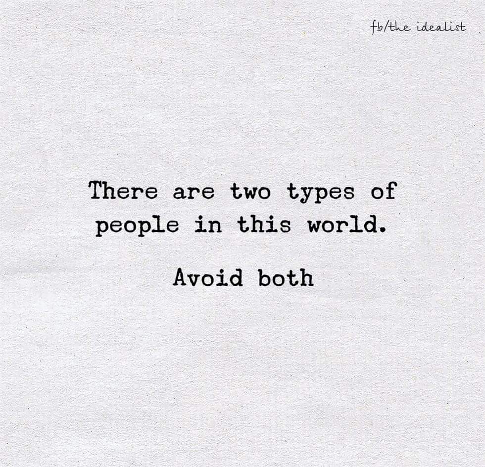 vmessa786's tweet image. #twotypes #avoidboth