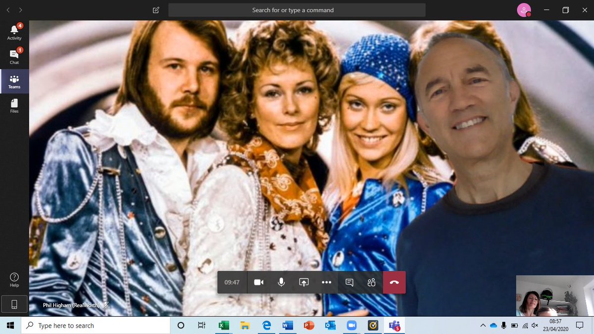 RealWorthOrg's tweet photo. Catching up with friends family colleagues &amp;  clients now means more video calls 
Spice up ur MS Teams meetings. Save any image to  C:\Users\[USER_NAME]\AppData\Roaming\Microsoft\Teams\Backgrounds\Uploads and choose it as a background.
We chose an 80's theme y-d
#findingfun https://t.co/thhjLRK2B9