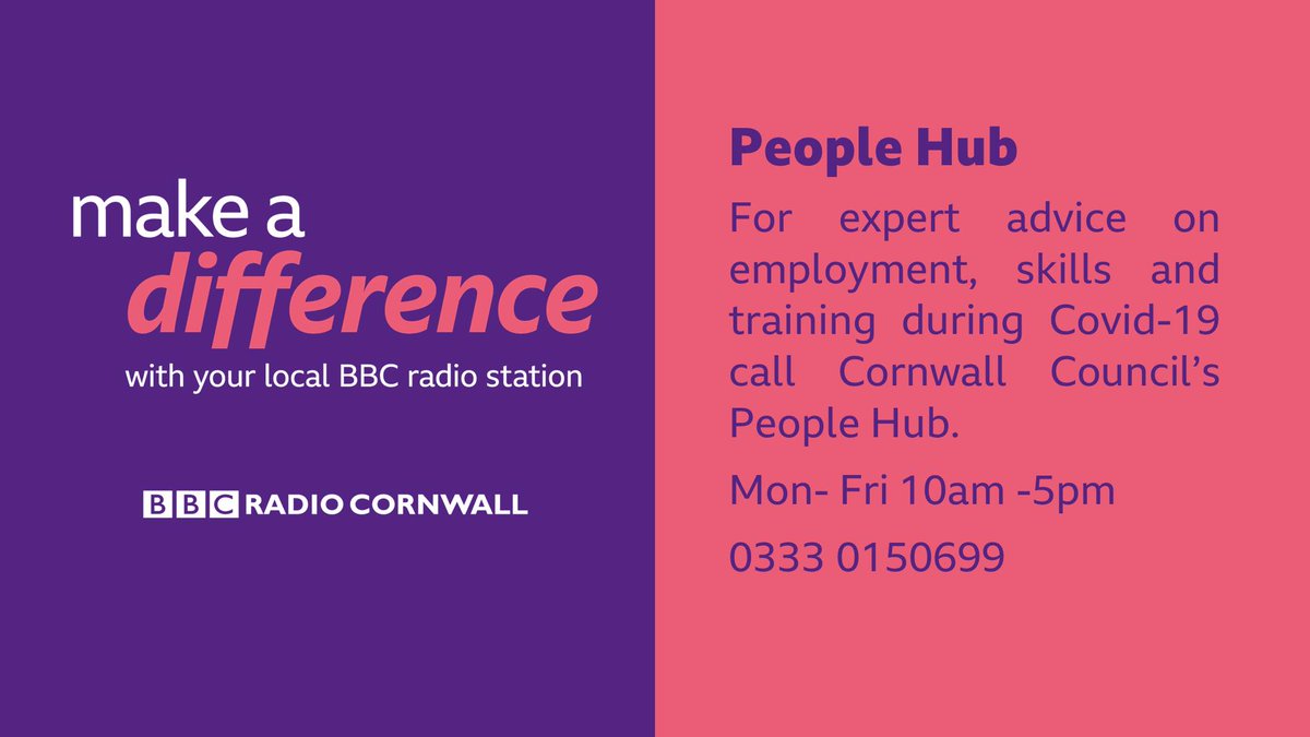Another employment and training resource set up by  @CornwallCouncil This could be useful for employees, employers and anyone who has been furloughed.  #BBCMakeADifference