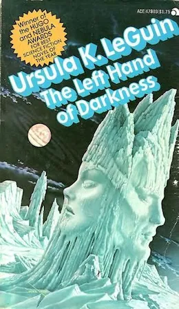 THE LEFT HAND OF DARKNESS (1969) by Ursula K. Le Guin imagines a world with no fixed gender and therefore a lack of discrimination.