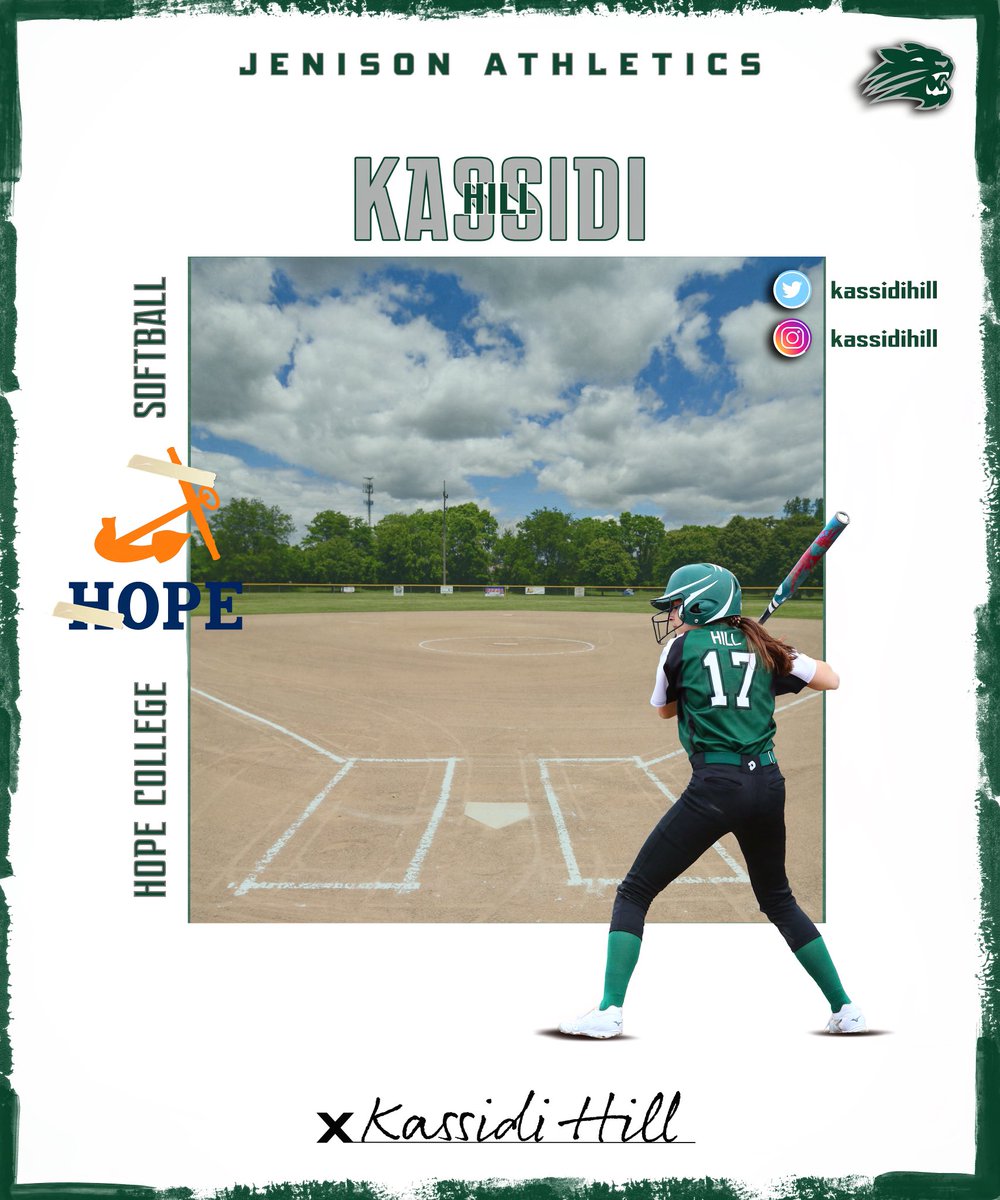 JenisonWildcats's tweet photo. Congratulations to @kassidihill of @JenisonSoftball on committing to play for @HopeCollegeSB ! 🐾🥎 https://t.co/S9lEkFHGWk