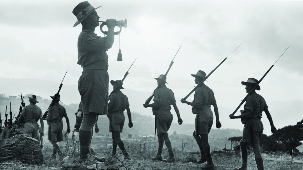 SafirAustralia's tweet photo. Australian 🇦🇺 soldiers from the 2/27th Battalion marching to their camp in #Hammana Mt Lebanon in 1941, to the tune of the last post. (1/2) #AnzacDay2020 #LestWeForget #StandAtDawn #oldlebanon https://t.co/ikC0rsaMll