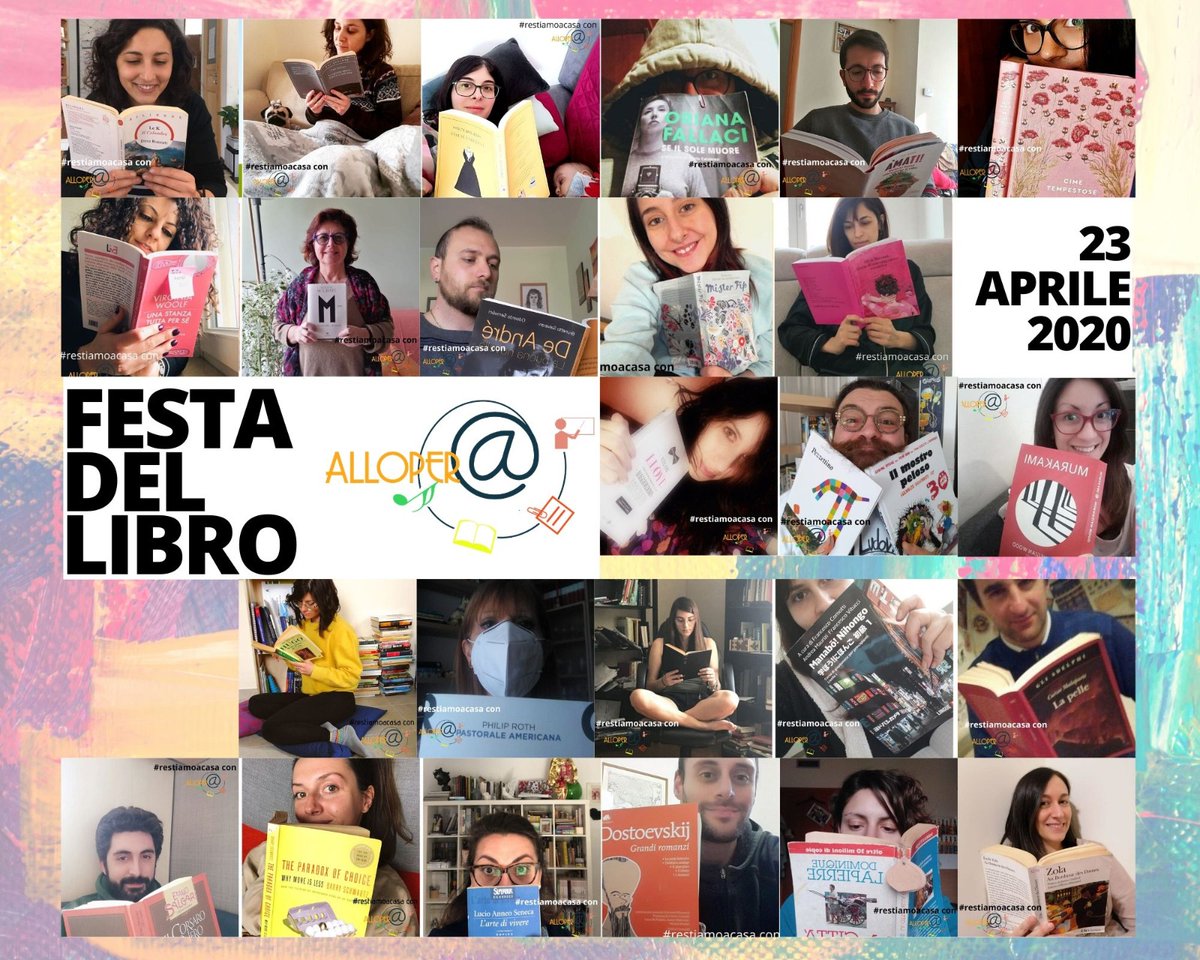 allopera_matera's tweet photo. 📣GIORNATA MONDIALE DEL LIBRO📚
quest'anno Alloper@ non può  allestire il suo banchetto in Piazza per celebrare con voi la Festa del Libro e del diritto d'autore, ma il prossimo anno sarà meraviglioso #allopera_matera #festadelLibro2020 https://t.co/5rIGWfEdUm