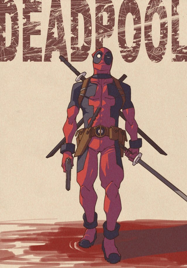 Deadpool dessiné par Kohei Horikoshi (MHA)