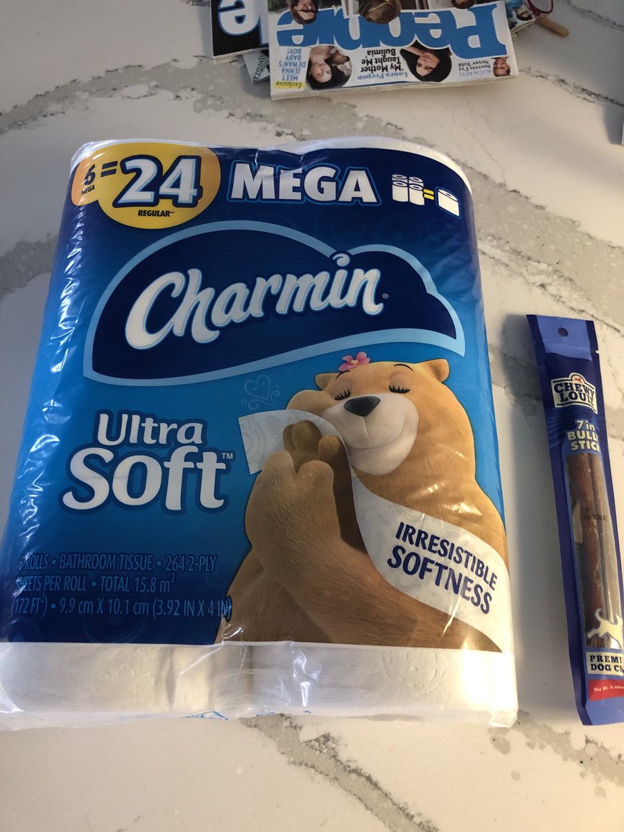 You know it is gonna be a good day when you score Charmin and Chewy Louies at the store!