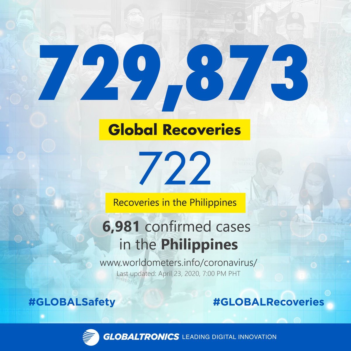 GlobaltronicsPH's tweet photo. Let us continue to increase the number of recoveries by staying home.

#GLOBALRecoveries https://t.co/XOMakc67D4