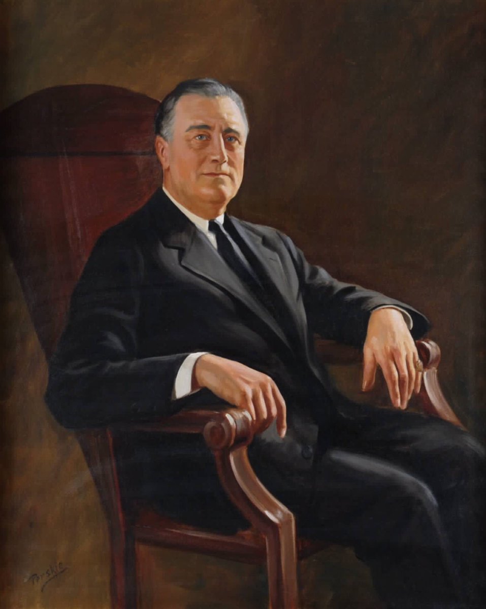 ChaseCatoRVHS's tweet photo. The final day of #POTUSProfiles as the AP Exam ends in 1945. President Franklin Roosevelt dealt with the two biggest crises of the 20th Century, the Great Depression and World War II. https://t.co/hBNnXJd8tL