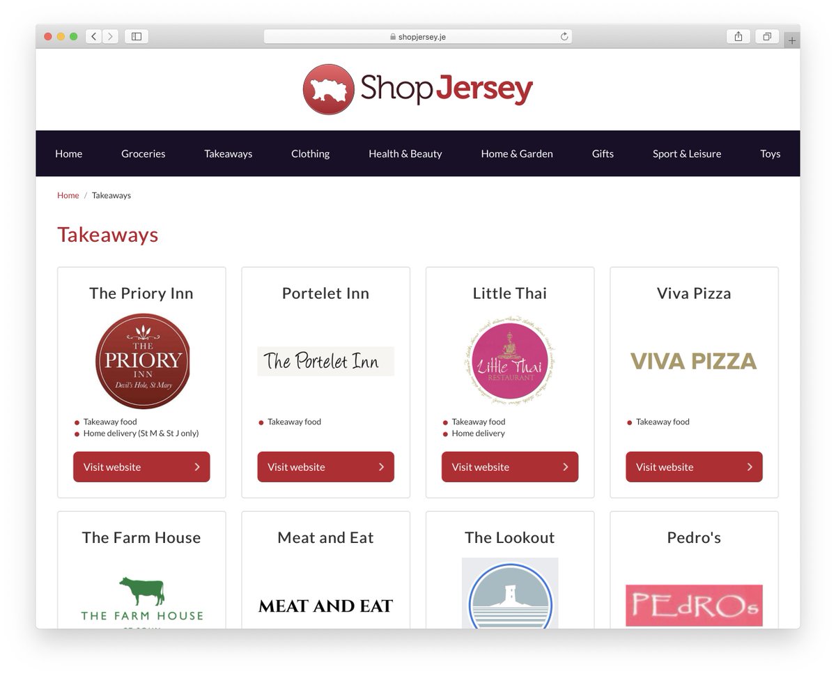 Three new listings on our Takeaways page today: Little Thai, The Sir George Carteret, and Yogolicious. All taking online orders and delivering to your home. Treat yourself! shopjersey.je/takeaways