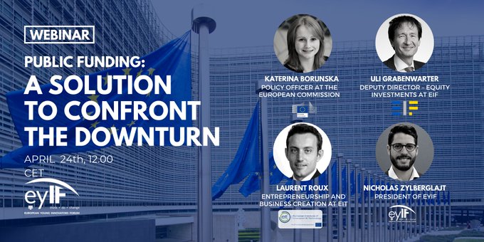 EITeu's tweet photo. We are excited to join the 4th @EYIF webinar 🌐 on adaptable working tomorrow! 👏

Learn all about 🇪🇺 funding that is available for entrepreneurs &amp; SME &amp; get tips on how to mitigate the impact of #COVID19.

Join us 👉 https://t.co/0GV0J4OkxW https://t.co/CrjXFBntzd